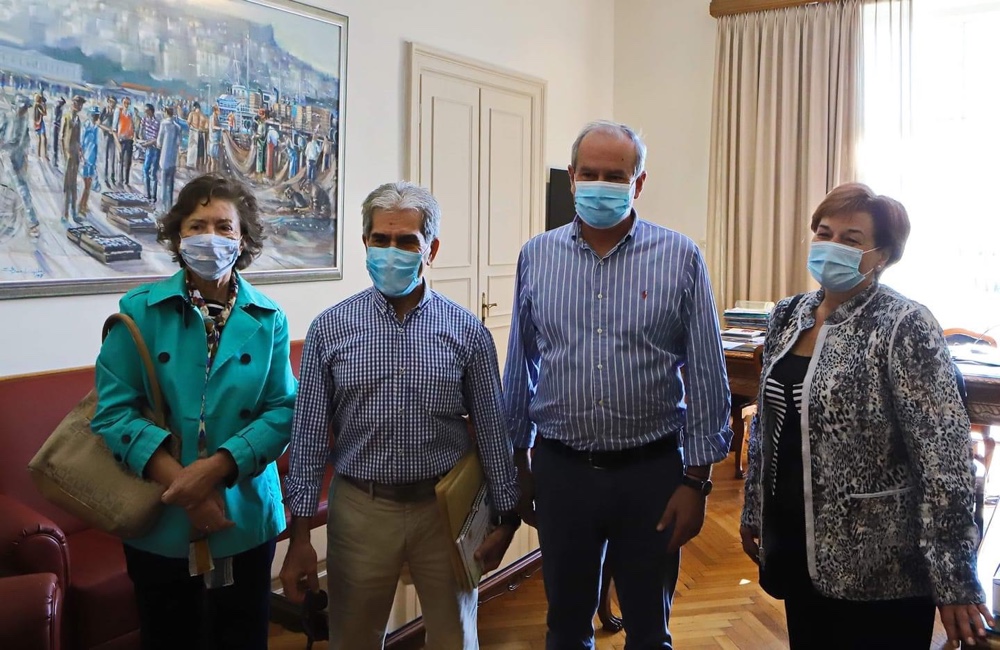 Συνάντηση Μουριάδη με το ΔΣ του ομίλου για τη Διεθνοποίηση της Ελληνικής Γλώσσας Καβάλας