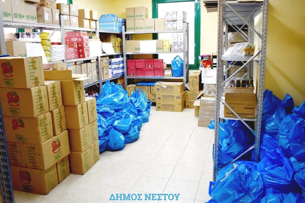 320 ωφελούμενοι στο Δήμο Νέστου ενισχύθηκαν απο τον Δήμο με βασικά είδη τρόφιμων