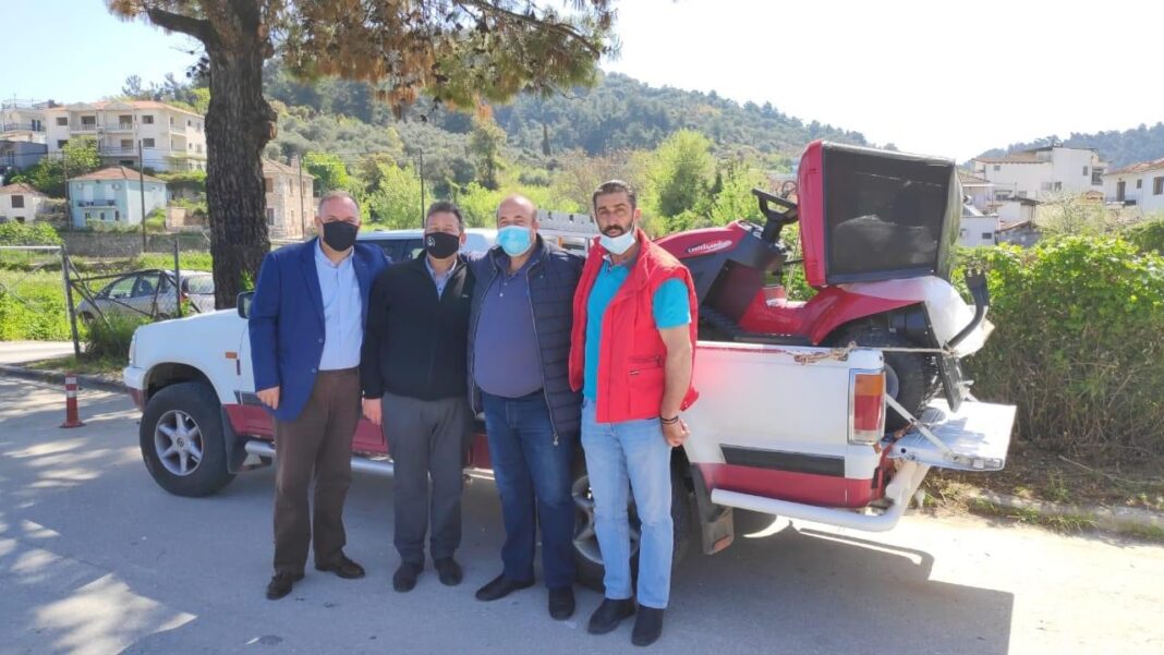 Παράδοση ενός Τρακτέρ Χώρου Πρασίνου στο Γυμναστικό Αθλητικό Σύλλογο Αναγέννηση Λιμεναρίων Θάσου