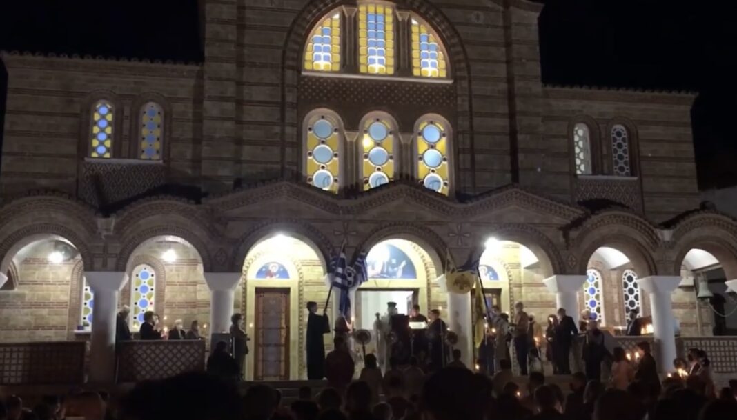 Το Χριστός Ανέστη στον Ιερό Ναό Αγίου Γεωργίου στο Δήμο Νέστου