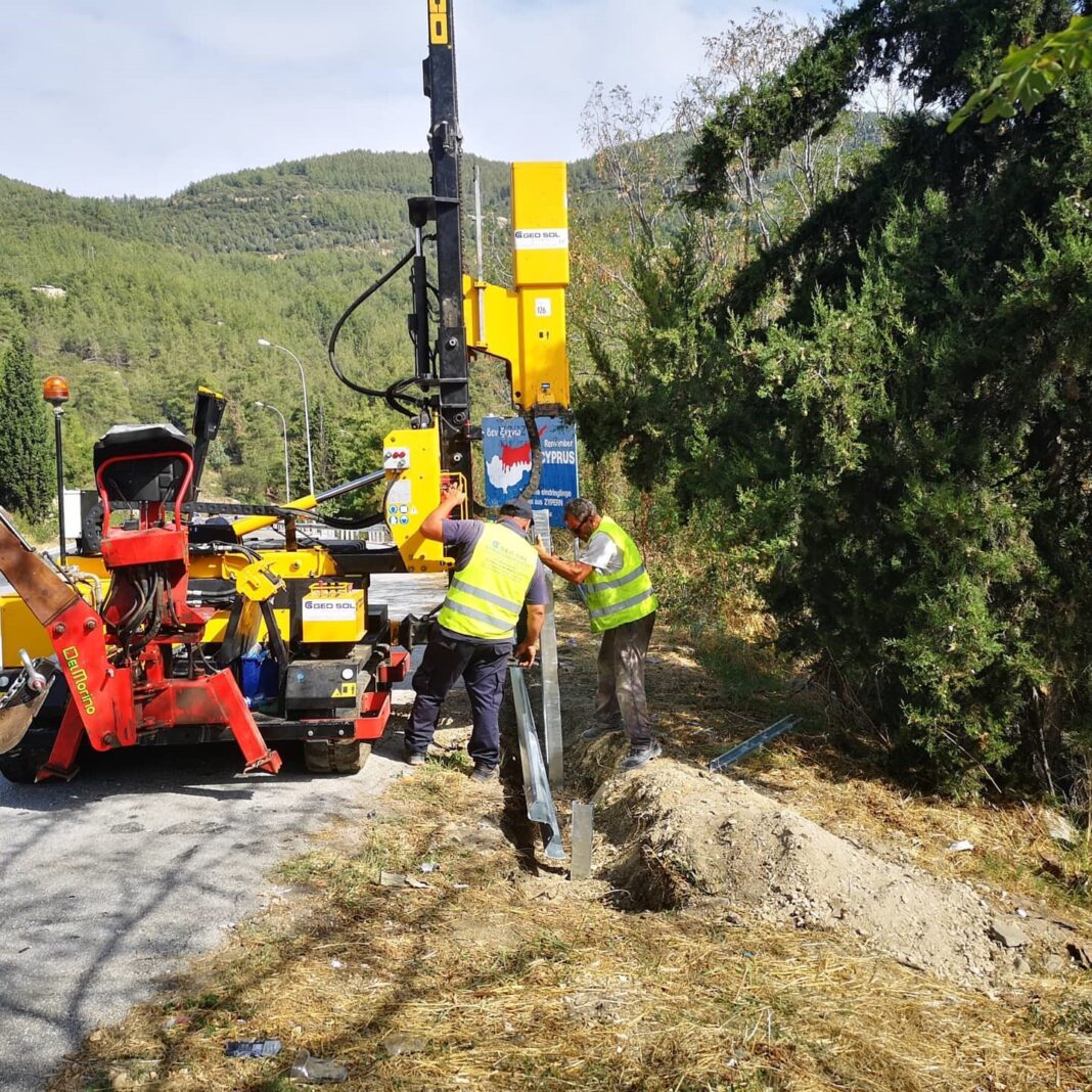 Η Π.Ε. Καβάλας αντικαθιστά τα στηθαία στη δυτική είσοδο της πόλης της Καβάλας