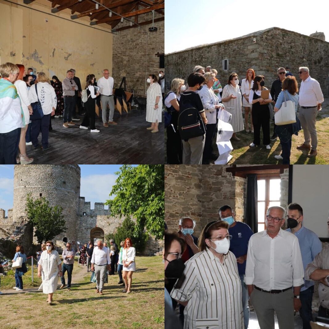 Επίσκεψη της υπουργού Πολιτισμού και Αθλητισμού, Λίνας Μενδώνη, στο Φρούριο Καβάλας