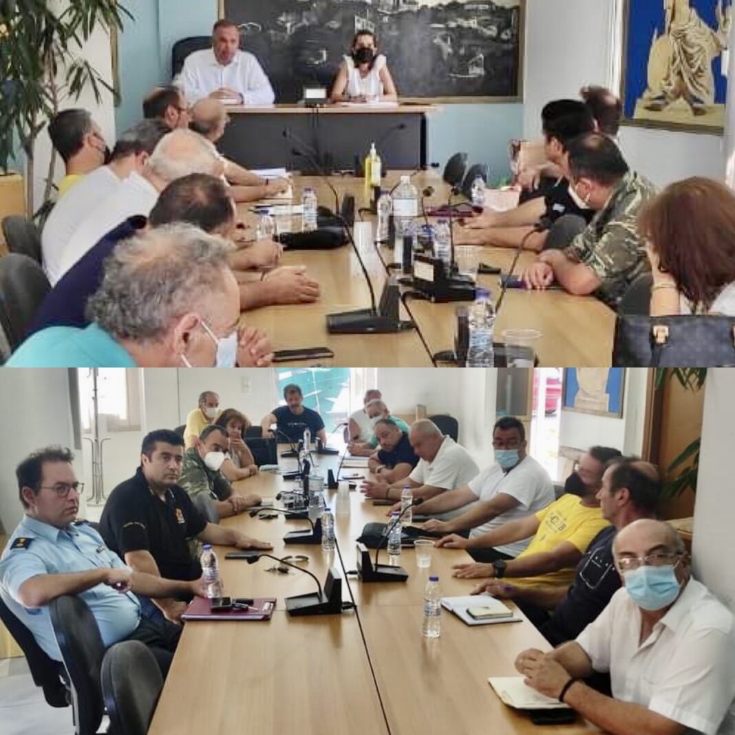 Σύσκεψη του Δημάρχου Θάσου και εμπλεκόμενων φορέων της Θάσου για την πρόληψη εκδήλωσης δασικών πυρκαγιών