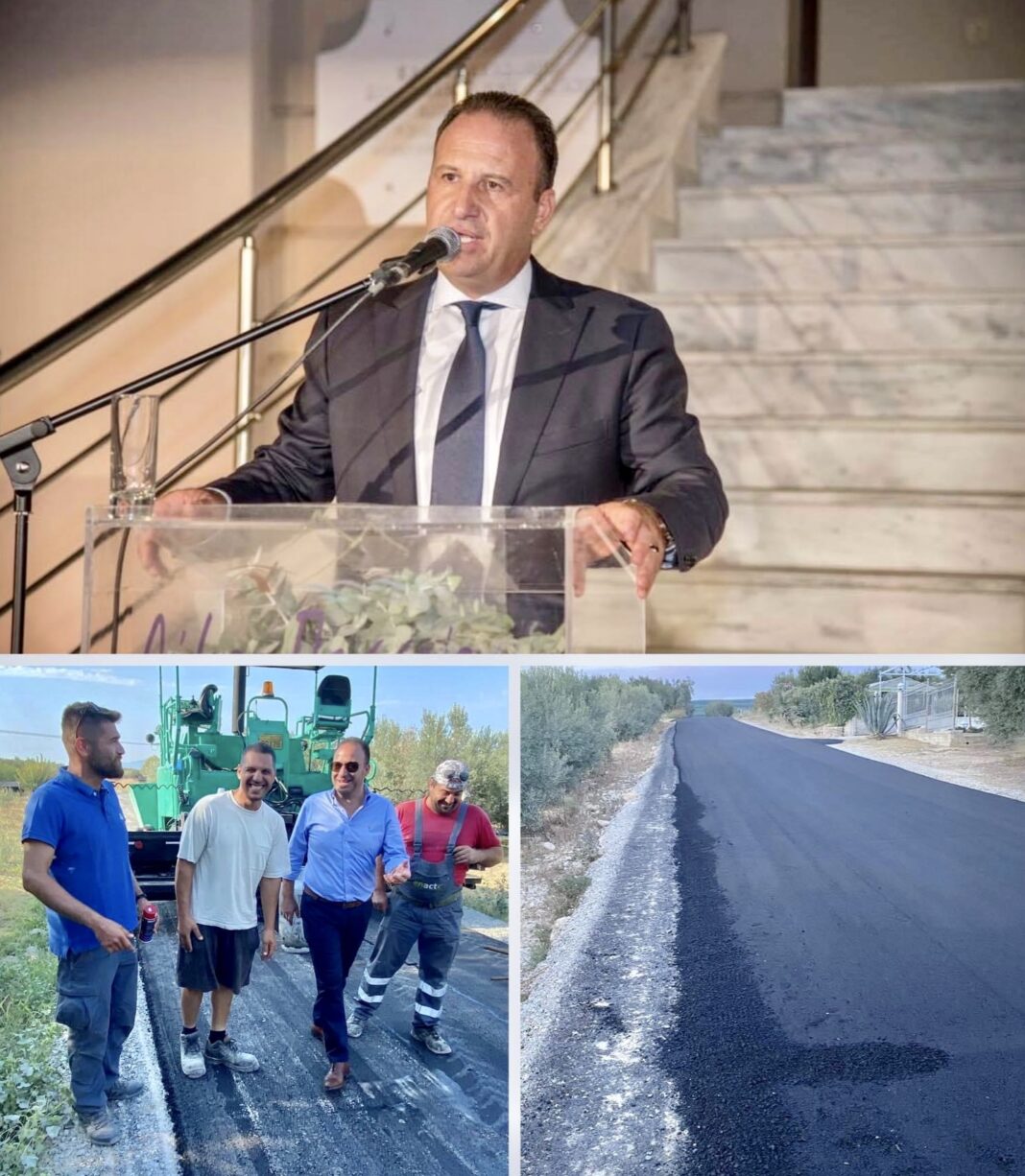 Νέα χρηματοδότηση 1.000.000€ στο Δήμο Παγγαίου για ασφαλτόστρωση αγροτικής οδοποιίας
