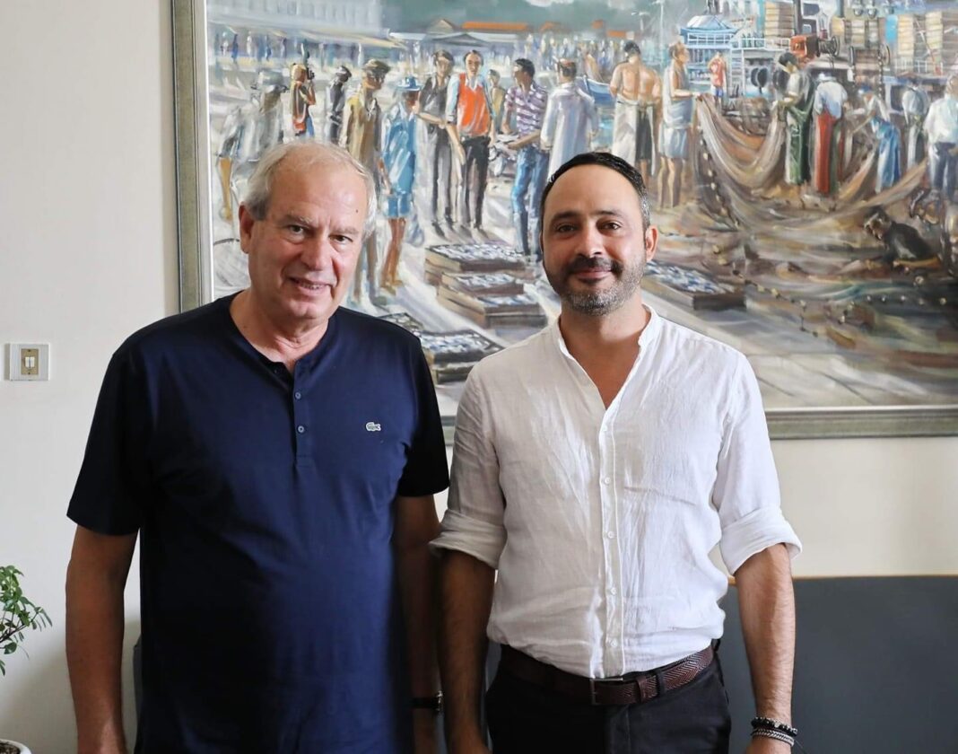 Εθιμοτυπική επίσκεψη του νέου manager του αεροδρομίου Μέγας Αλέξανδρος” της Fraport, Παύλου Βασιλόπουλου, στο Δημαρχείο Καβάλας