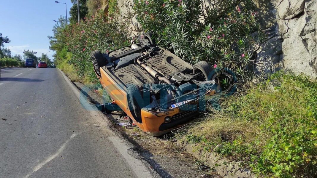 Αυτοκίνητο «τούμπαρε» στην περιοχή της Καλαμίτσας