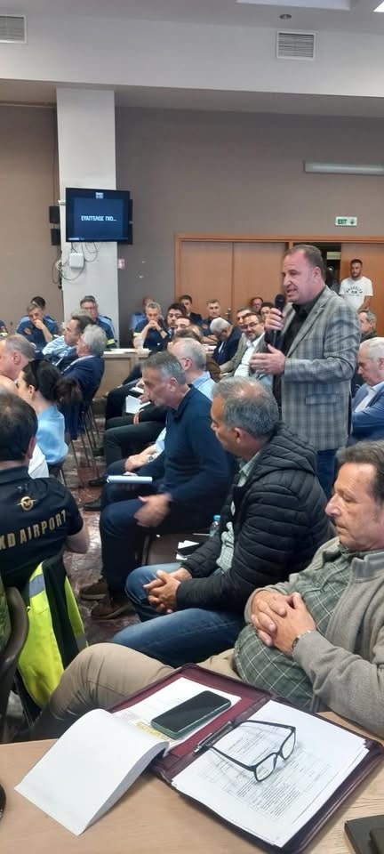 Στην Κομοτηνή για τη θωράκιση της Πολιτικής Προστασίας ο Δήμαρχος Παγγαίου