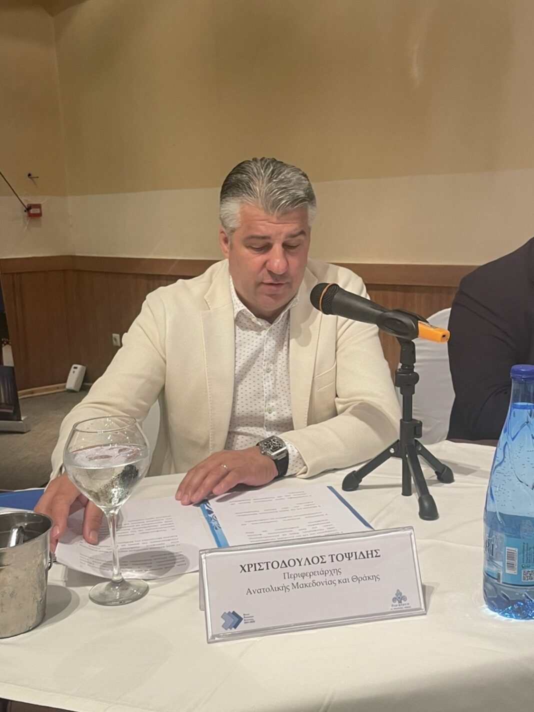 Στη Θάσο ο Περιφερειάρχης Χριστόδουλος Τοψίδης για την πανελλήνια συνάντηση του Εθνικού́ Προγράμματος Ανάπτυξης και των Περιφερειακών Προγραμμάτων Ανάπτυξης