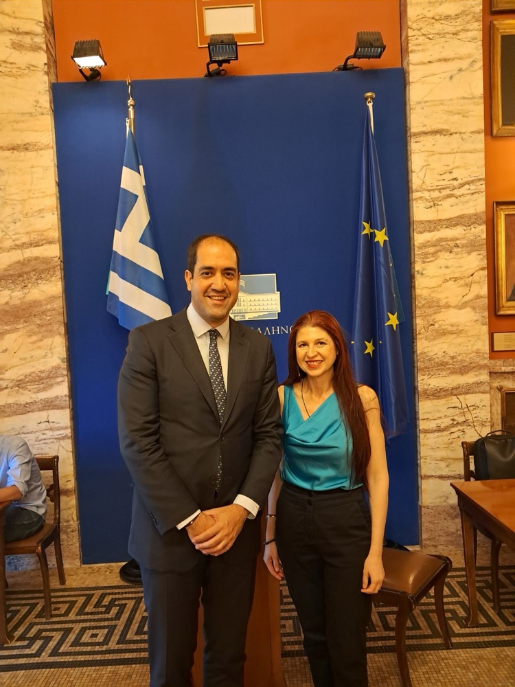 Συνάντηση Αγγελικής Δεληκάρη με τον Υπουργό Κλιματικής Κρίσης και Πολιτικής Προστασίας Ιωάννη Κεφαλογιάννη