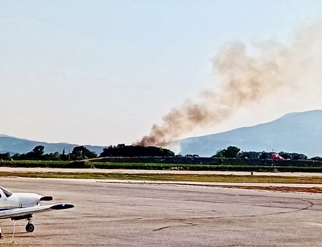 Φωτιά ξέσπασε σε αγροτική έκταση στο Μικρό Δάτο