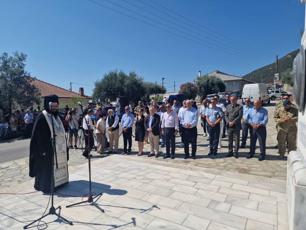 Μνημόσυνο στην μνήμη του ήρωα εφέδρου ανθυπολοχαγού Δημήτρη Τσαμκιράνη στις Ελεύθερες Καβάλας