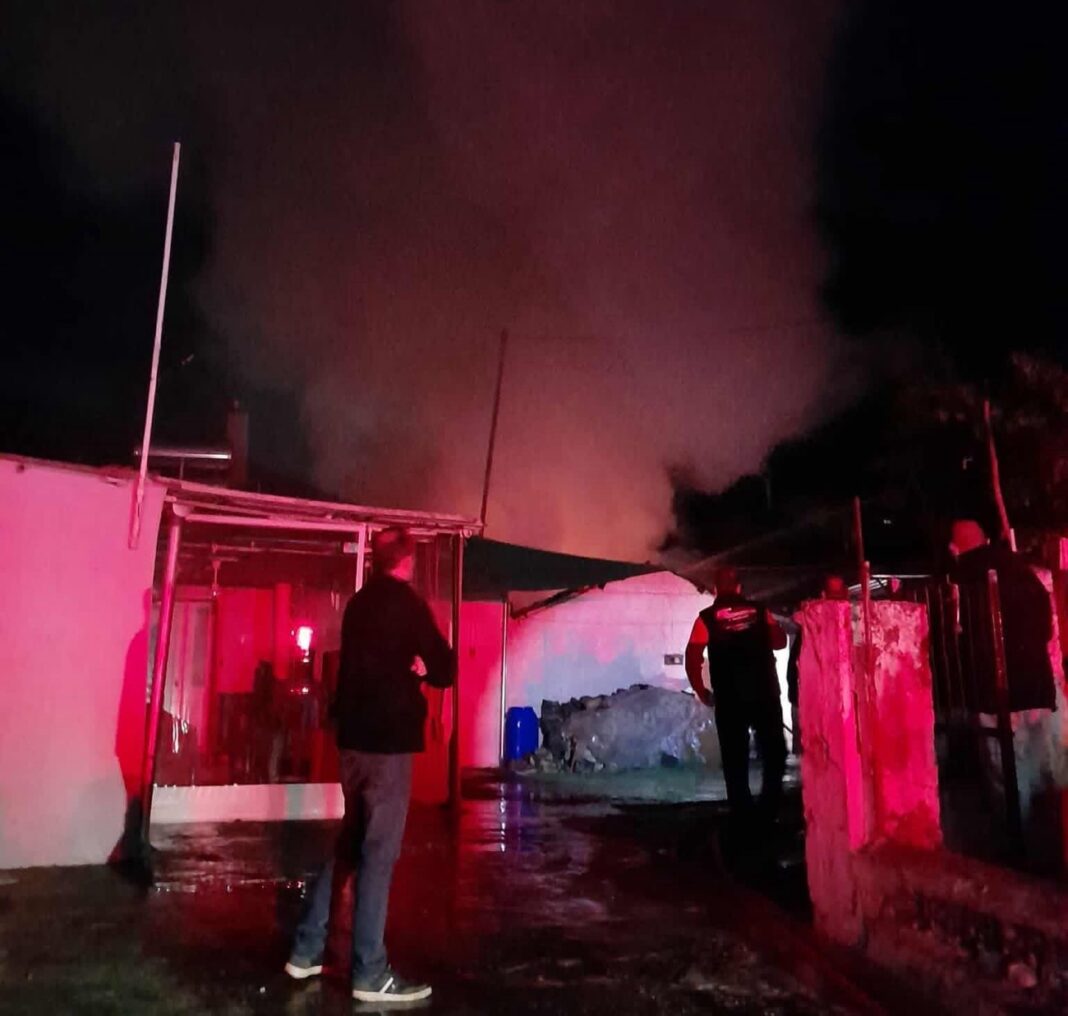 Πυρκαγιά σε αποθήκη στο Κρυονέρι Καβάλας