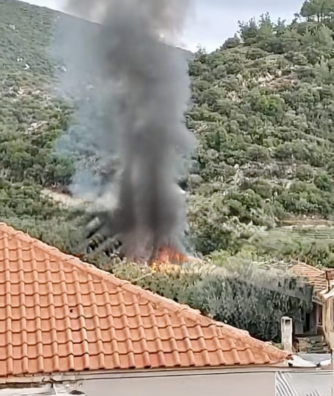 Κάηκε παράγκα κοντά στο Ελαιοχώρι