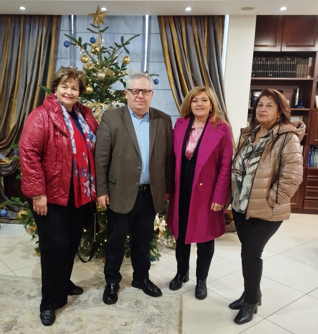 Στον Αντιπεριφερειάρχη Καβάλας Θεόδωρο Μαρκόπουλο η νεοεκλεγείσα Πρόεδρος της Δ.Ε.Ε.Π. Νέας Δημοκρατίας Καβάλας