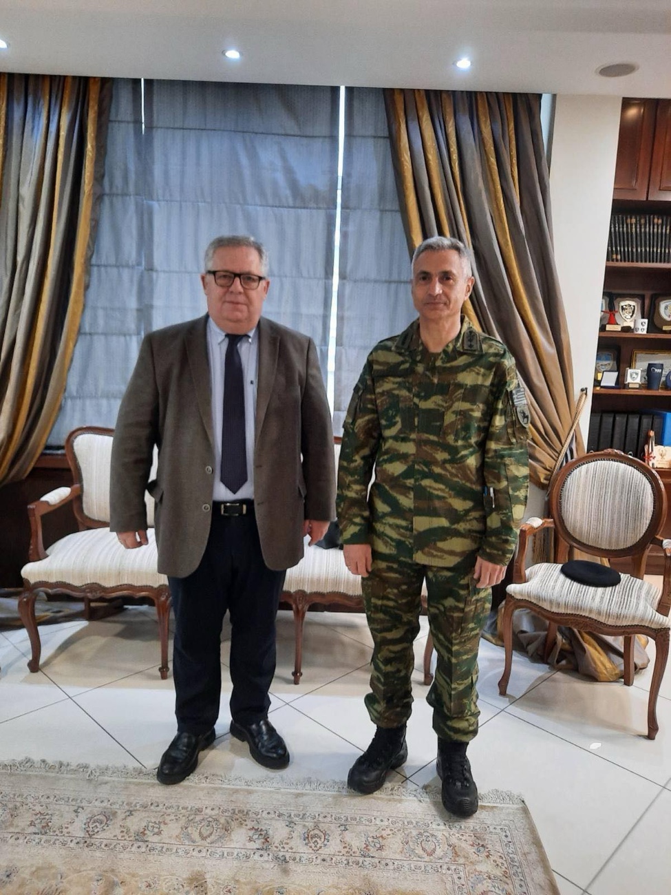 Επίσκεψη του νέου Διοικητή της ΧΧΤΘΜ στον Αντιπεριφερειάρχη Καβάλας