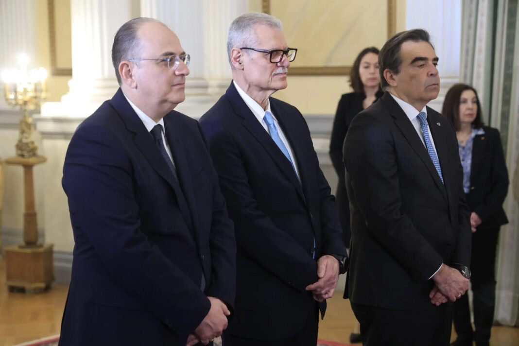 Μαργαρίτης Σχοινάς, Ευάγγελος Τουρνάς και Μακάριος Λαζαρίδης ορκίστηκαν στο Προεδρικό Μέγαρο
