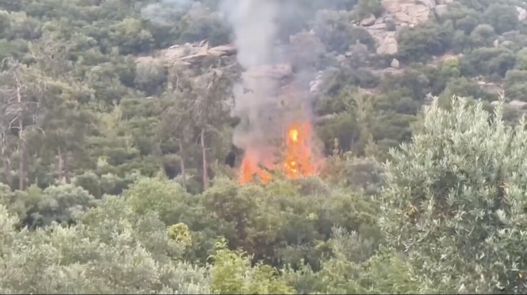 Φωτιά εκδηλώθηκε στον οικισμό των Ελευθερων λίγο πριν την είσοδο